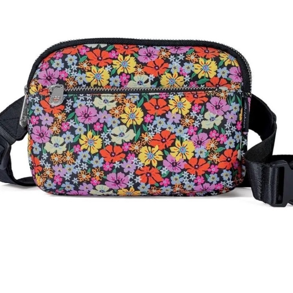 Brighton Painted PoppiesVibrant Floral Crossbody/Belt Bag